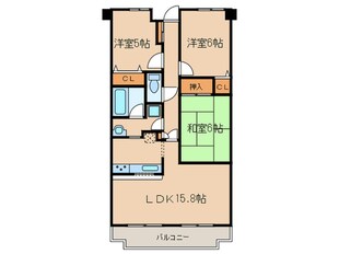 ダイアパレス平安通(402)の物件間取画像